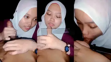 Mahasiswi Hijab Lugu Pinter Nyepong Muncrat HD
